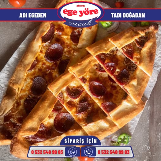 Afyon Ege Yöre Sucuklu Kaşarlı Pide ile Lezzet Şöleni