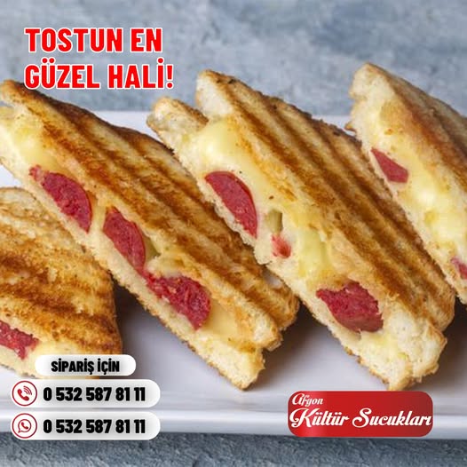 Afyon Kültür Sucukları ile Lezzetli Sucuklu Tost Keyfi