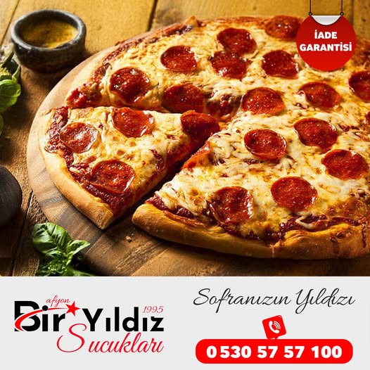 Afyon Bir Yıldız Sucukları ile Sucuklu Pizzaya Yeni Bir Lezzet Katın