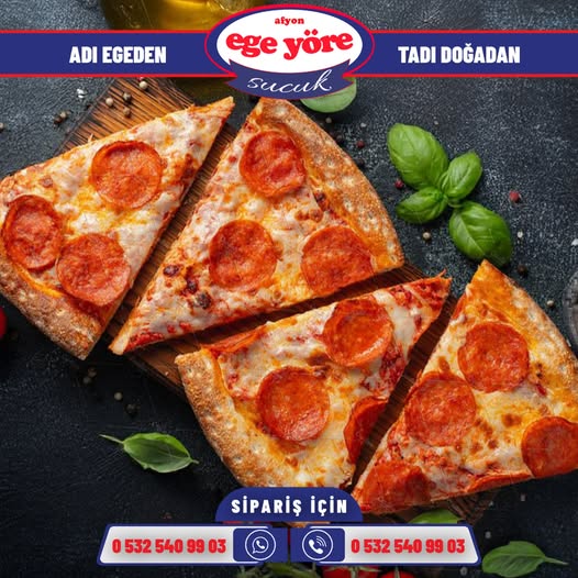 Afyon Ege Yöre Sucuklu Pizza ile Lezzet Şöleni Başladı