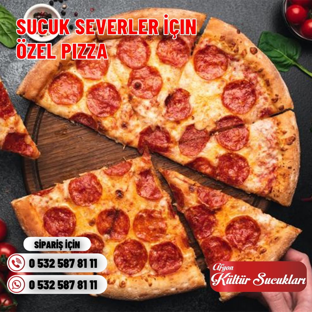 Afyon Kültür Sucukları Pizzaların Lezzetini Artırıyor