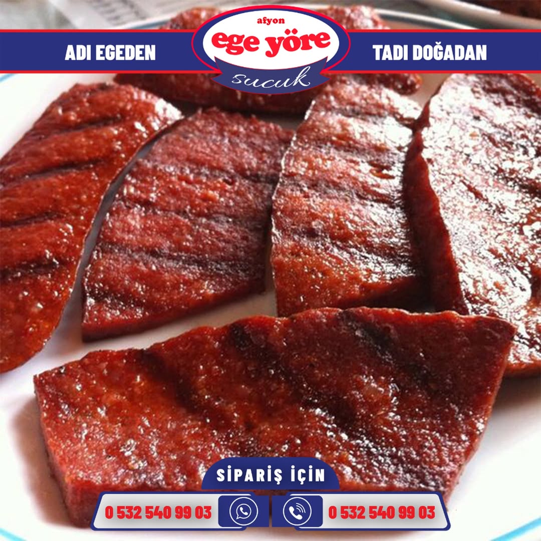 Afyon Ege Yöre Sucukları ile Sofralara Özgün Lezzet
