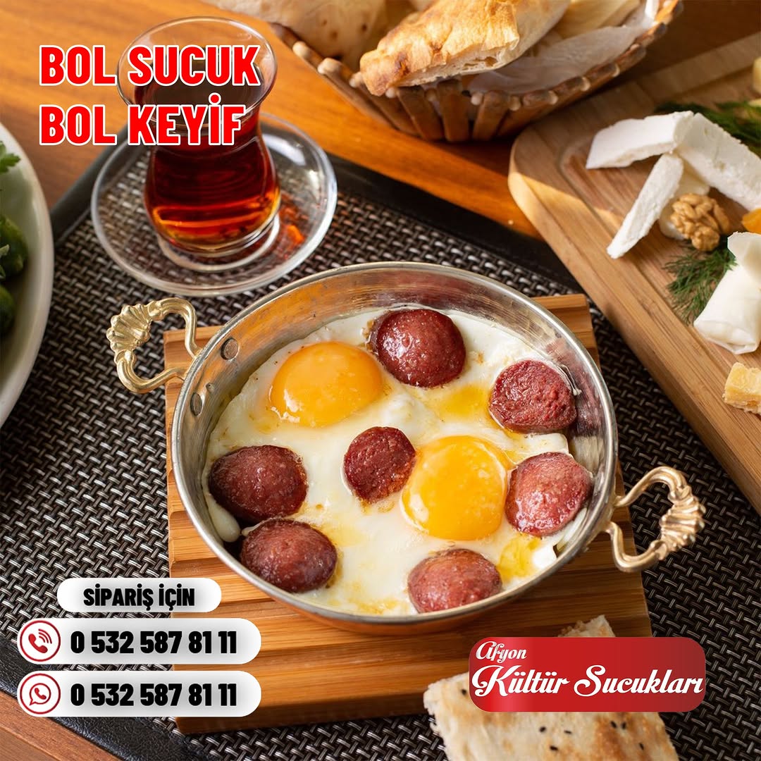 Afyon Kültür Sucukları ile Kahvaltılarınıza Lezzet Şöleni Katın