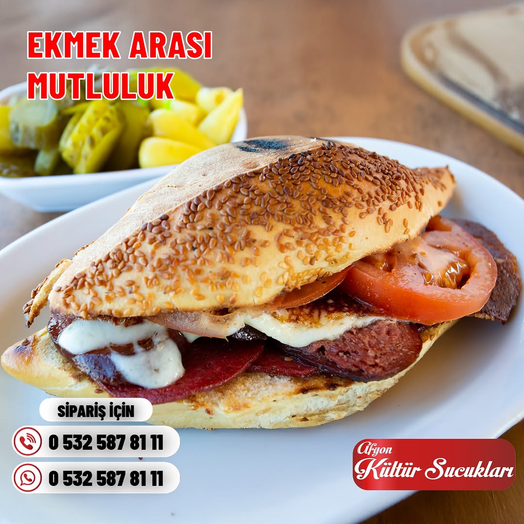 Afyon Kültür Sucukları ile Ekmek Arası Lezzet Şöleni